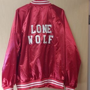 Lone Wolf Red Satin Jacket
